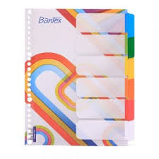 860909 Dividers for Multiring Binder B5  Divider - Rainbow Road